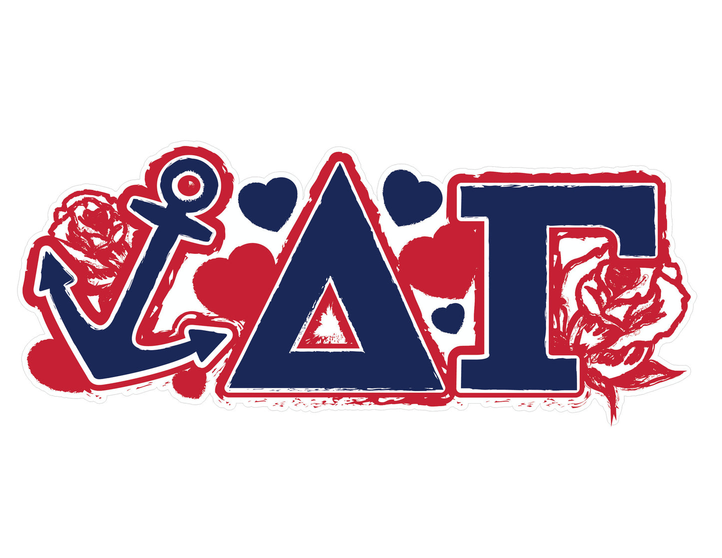 Delta Gamma <br>11.75 x 5 Laptop Skin/Wall Decal