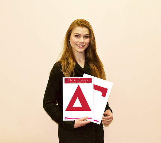 Delta Gamma <br> Jumbo Letter Decals