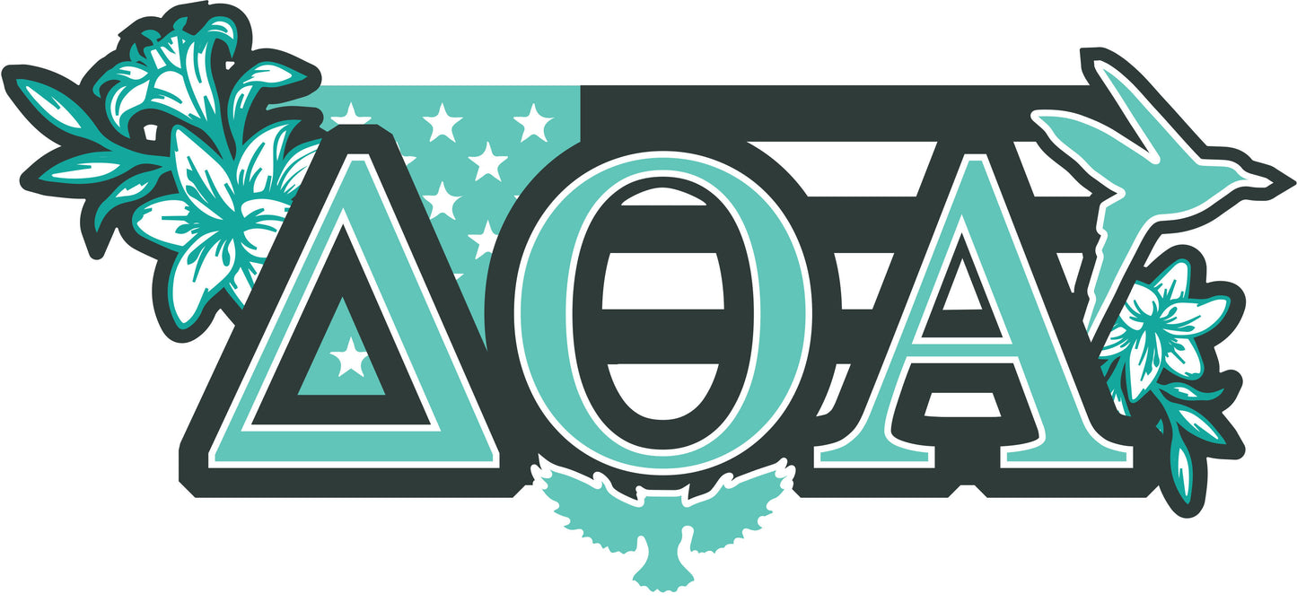 Delta Omicron Alpha <br>11.75 x 4.5 Laptop Skin/Wall Decal