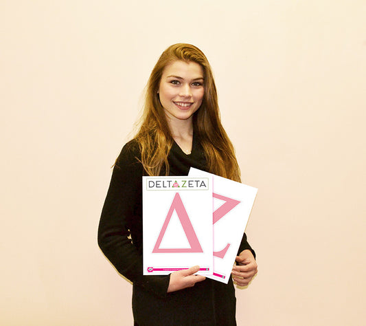 Delta Zeta <br> Jumbo Letter Decals
