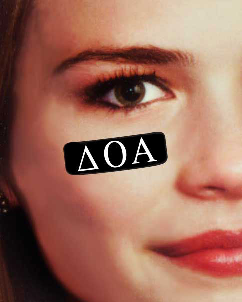 Delta Omicron Alpha Eye Black Decals