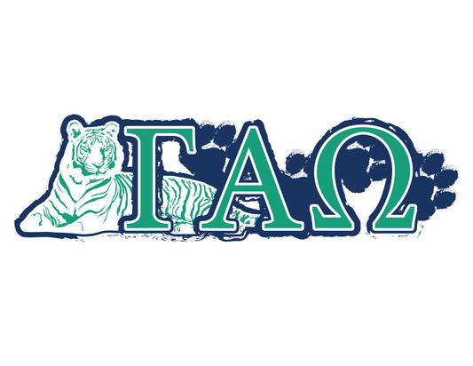 Gamma Alpha Omega <br>11.75 x 3.5 Laptop Skin/Wall Decal
