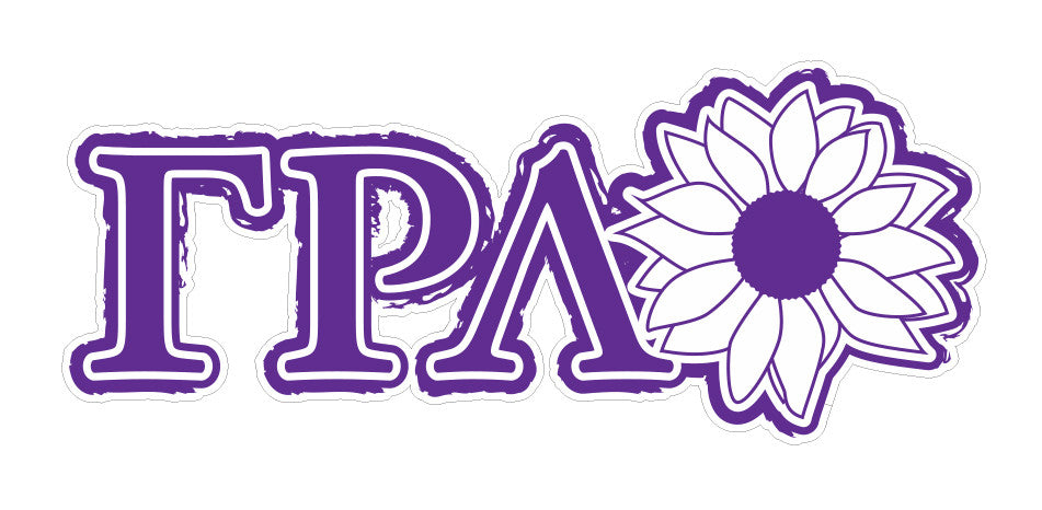Gamma Rho Lambda - Wall Decal, Size 11.75 x 5