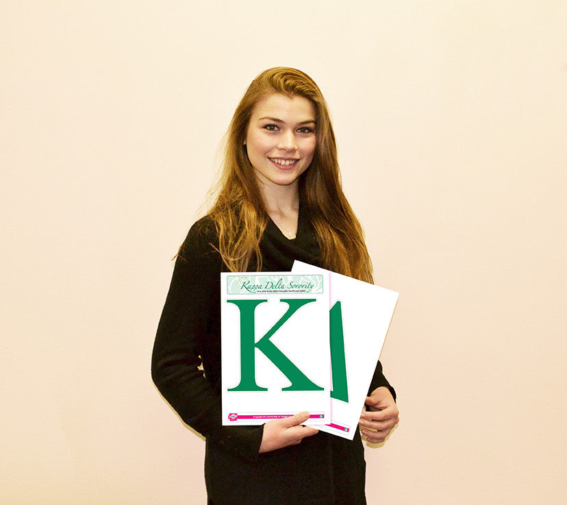 Kappa Delta <br> Jumbo Letter Decals