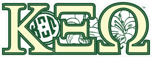 Kapp Xi Omega <br>11 x 4 Laptop Skin/Wall Decal