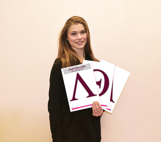 Lambda Theta Alpha <br> Jumbo Letter Decals