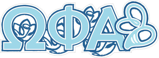 Omega Phi Alpha <br>11.25 x 4 Laptop Skin/Wall Decal