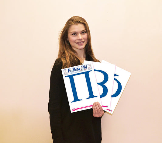 Pi Beta Phi <br> Jumbo Letter Decals