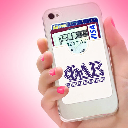 Phi Delta Epsilon Koala Pouch - Greek Letters Design - Phone Wallet