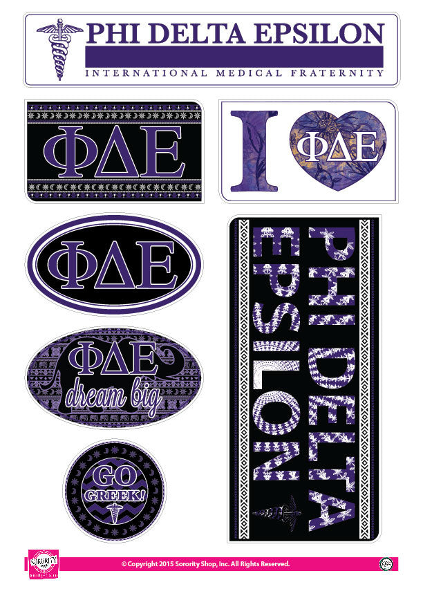 Phi Delta Epsilon <br> Bohemian Stickers