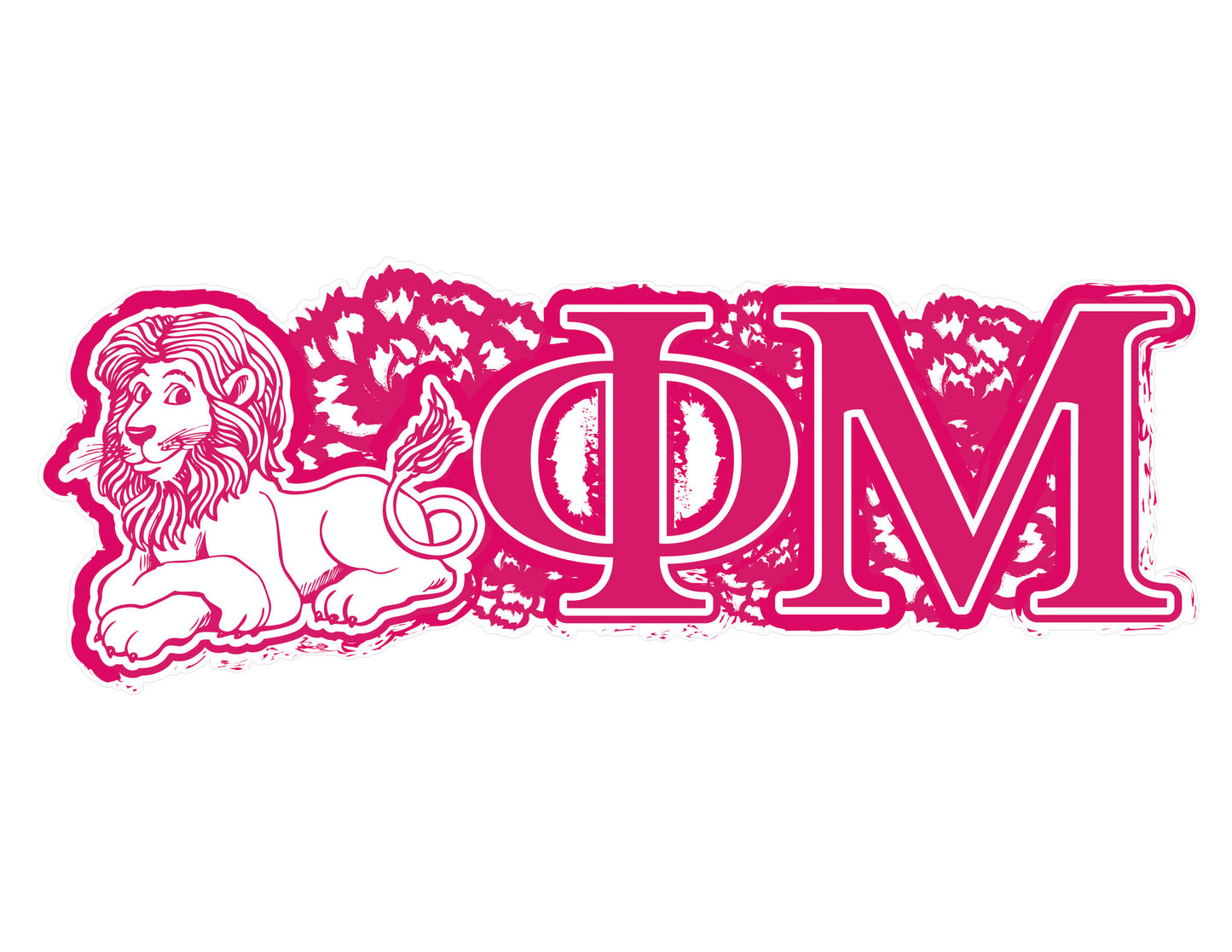 Phi Mu <br>11.75 x 4.5 Laptop Skin/Wall Decal