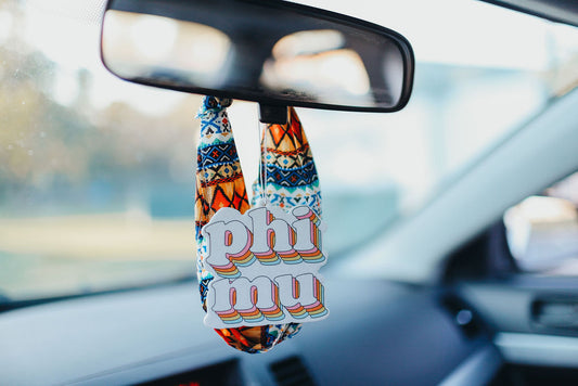 Phi Mu - Retro Air Freshener - Bubblegum Scent