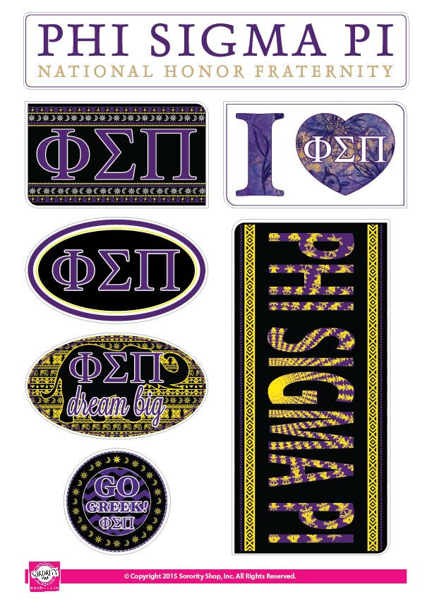 Phi Sigma Pi <br> Bohemian Stickers