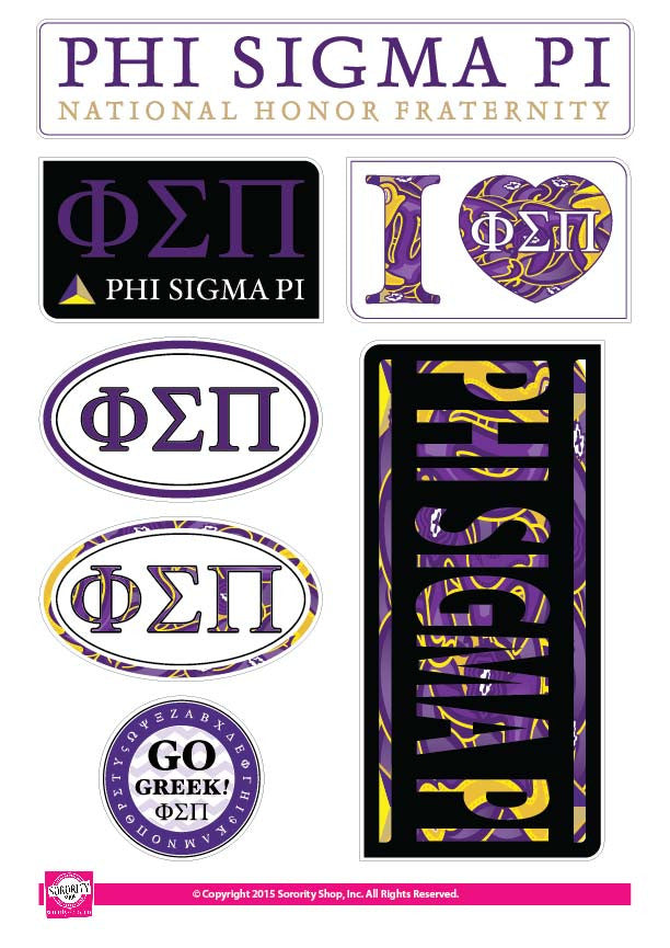 Phi Sigma Pi <br> Lifestyle Stickers