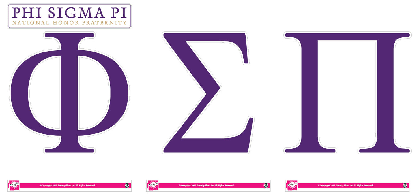 Phi Sigma Pi <br> Jumbo Letter Decals
