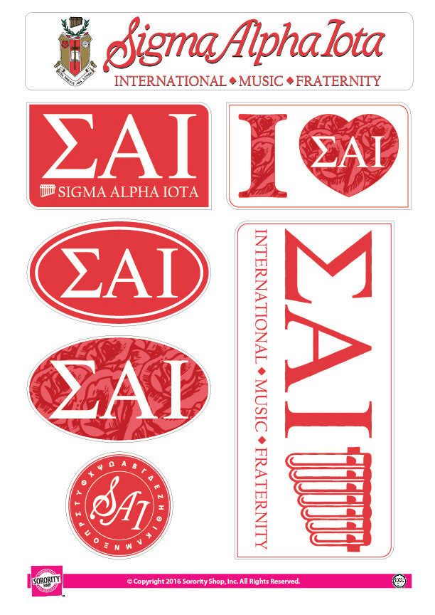Sigma Alpha Iota <br> Lifestyle Stickers