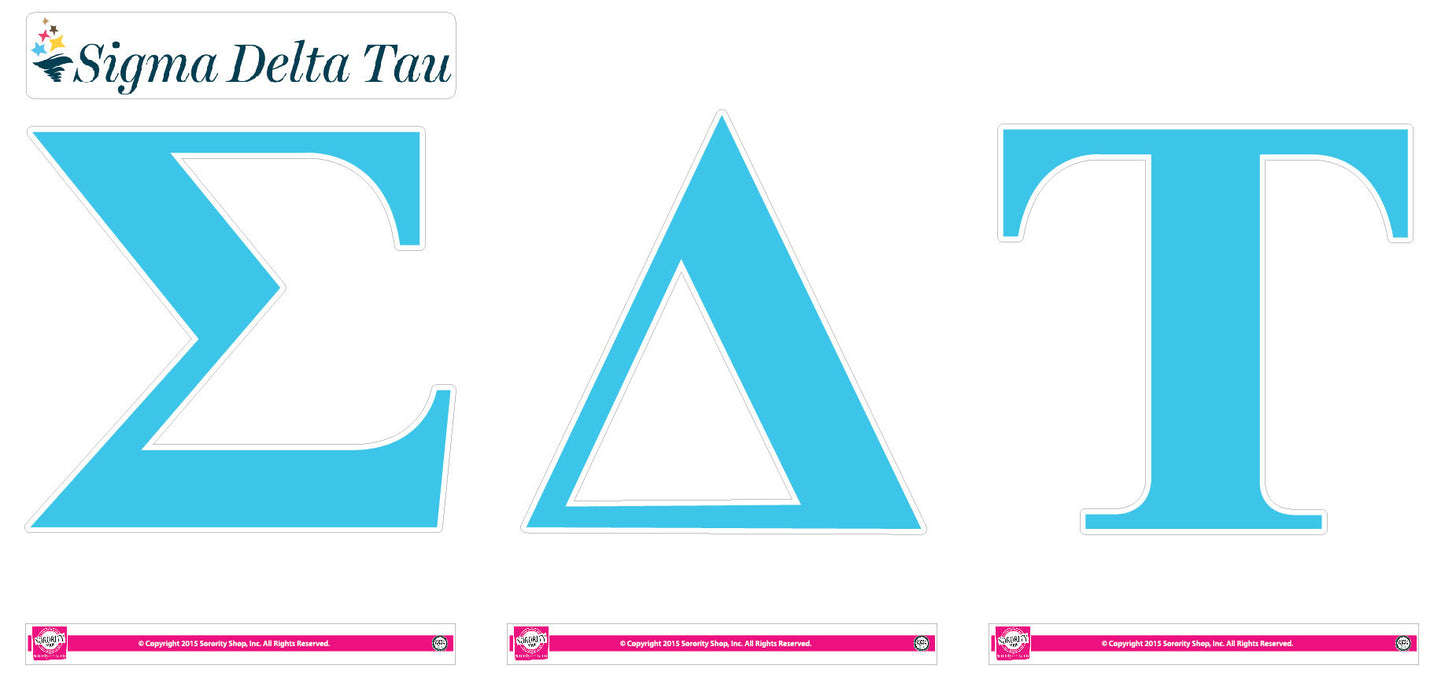 Sigma Delta Tau <br> Jumbo Letter Decals