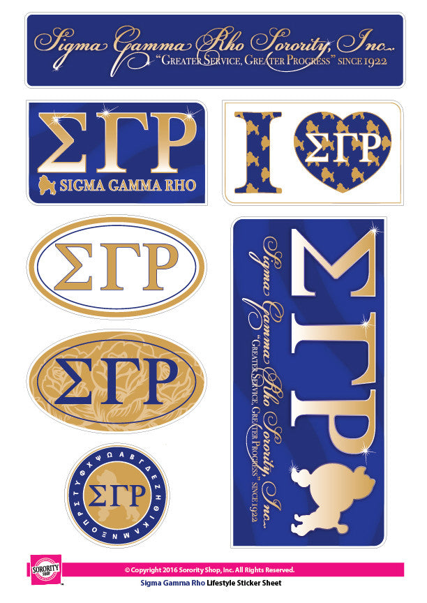 Sigma Gamma Rho <br> Lifestyle Stickers