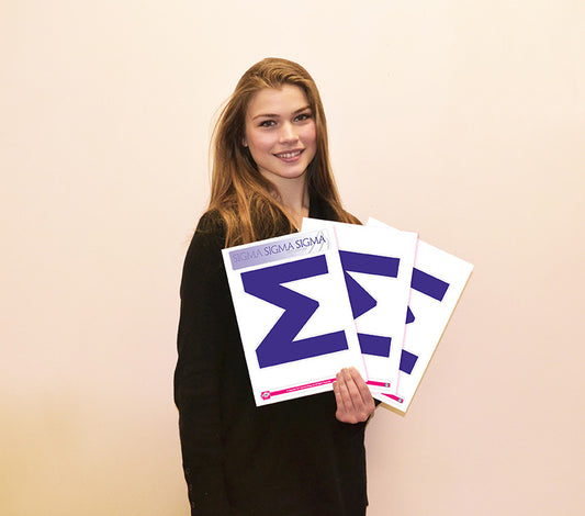 Sigma Sigma Sigma <br> Jumbo Letter Decals