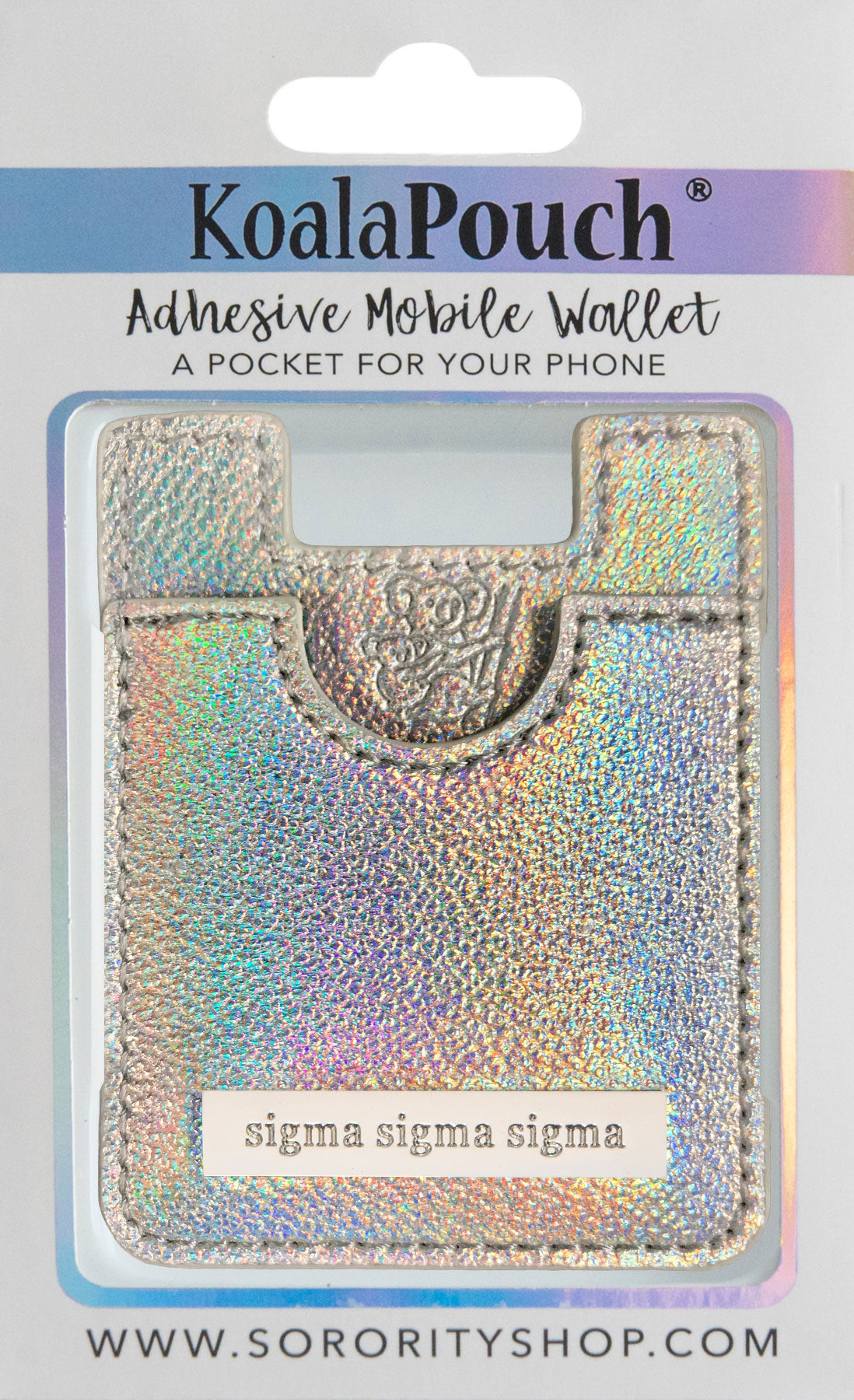 Sigma Sigma Sigma Glitter Koala Pouch