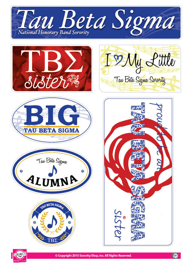 Tau Beta Sigma <br> Family Stickers