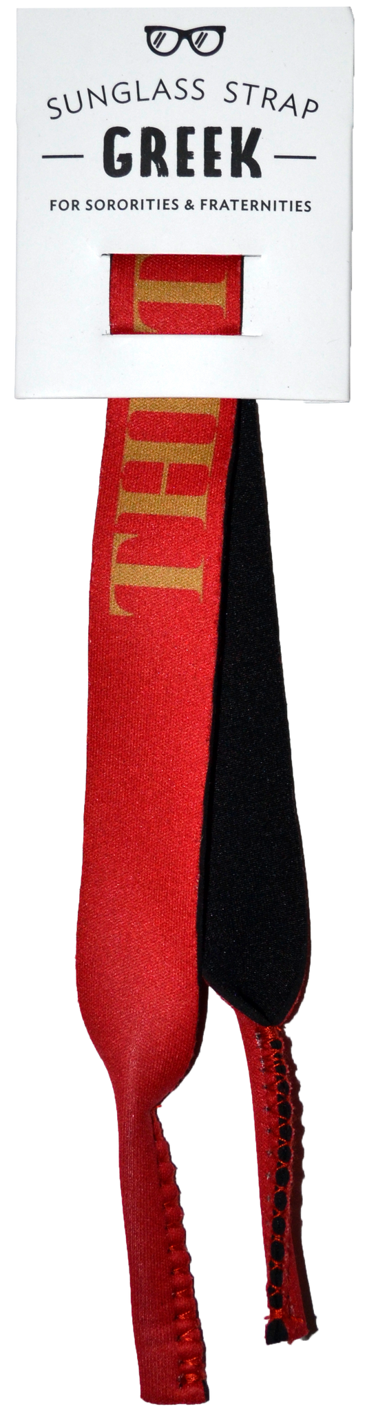 Theta Chi Sunglass Strap Packaging - Croakie