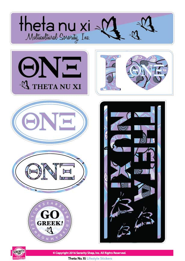 Theta Nu Xi <br> Lifestyle Stickers