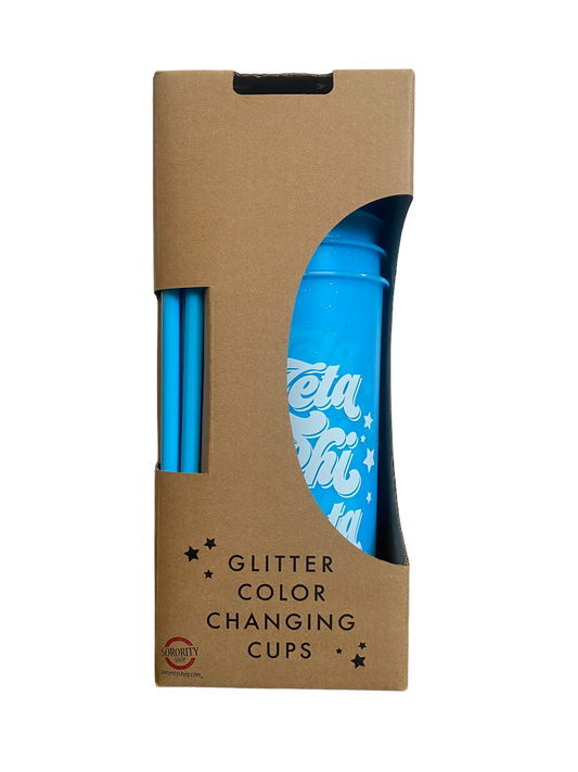 Zeta Phi Beta Glitter Color Changing Cup 4-Pack