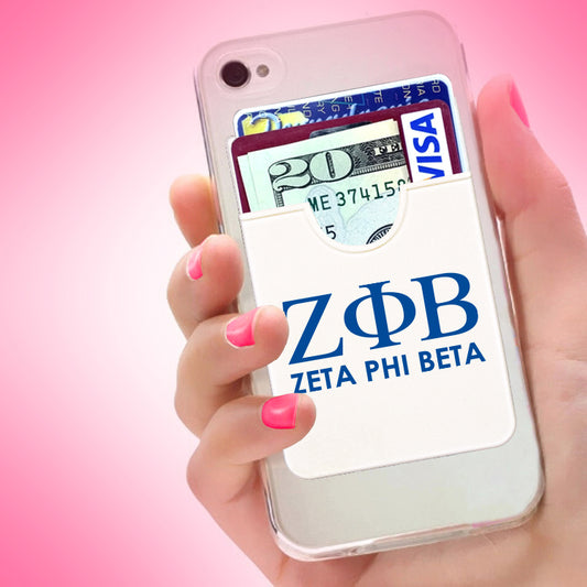 Zeta Phi Beta Koala Pouch - Greek Letters Design - Phone Wallet