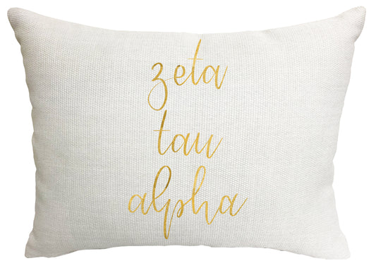 Zeta Tau Alpha Throw Pillow