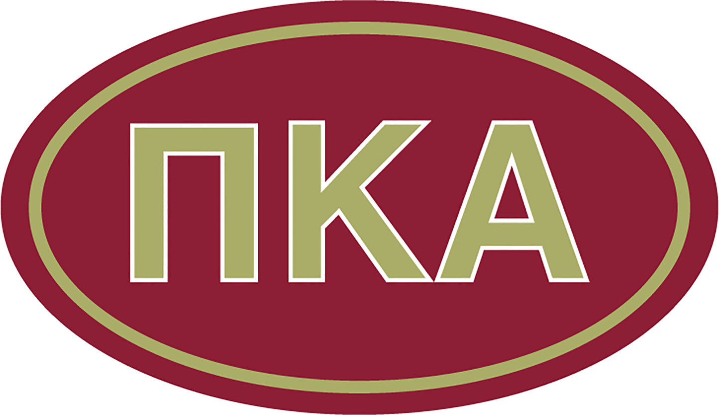 Pi Kappa Alpha Oval Fraternity Car Magnet Set of 2