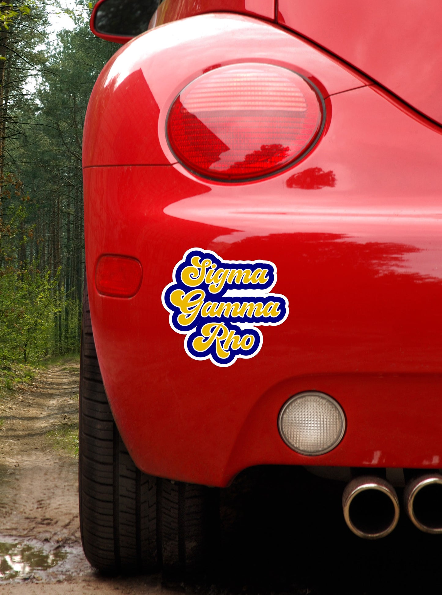 Sigma Gamma Rho Retro Sorority Car Magnet Set of 2