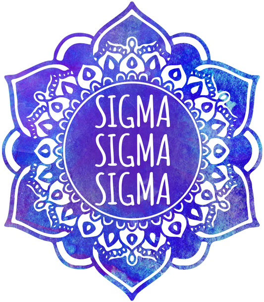 Sigma Sigma Sigma Mandala Air Freshener