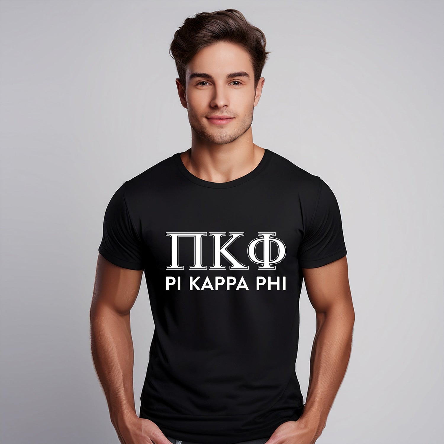 Fraternity T-Shirts- Varsity Greek Letters Design