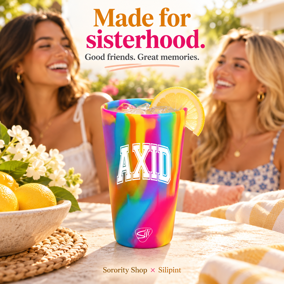 Sorority Shop x Silipint Alpha Xi Delta 16oz Silicone Cup