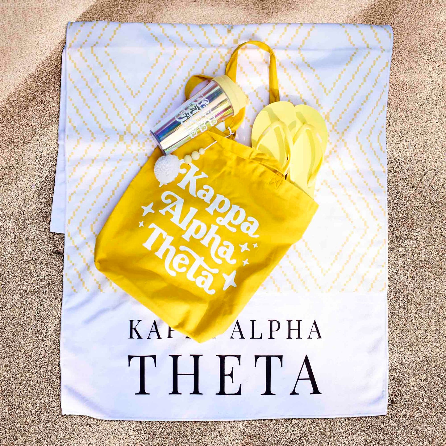 Alpha Sigma Alpha Flip Flops, With Greek Letter Cutouts