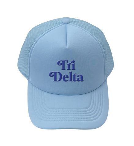 Delta Delta Delta Baseball Cap, Mesh Trucker-Style Hat