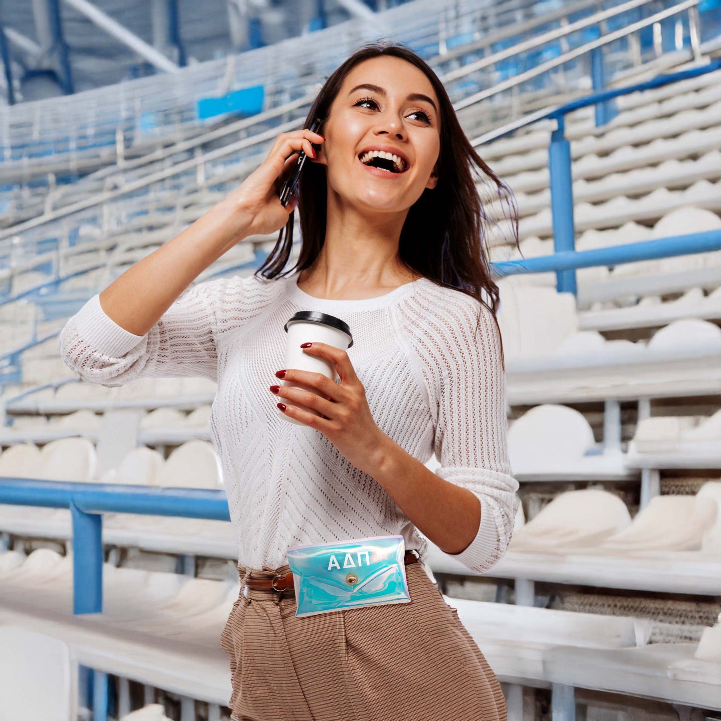 Alpha Sigma Tau Holographic Belted Fanny Pack