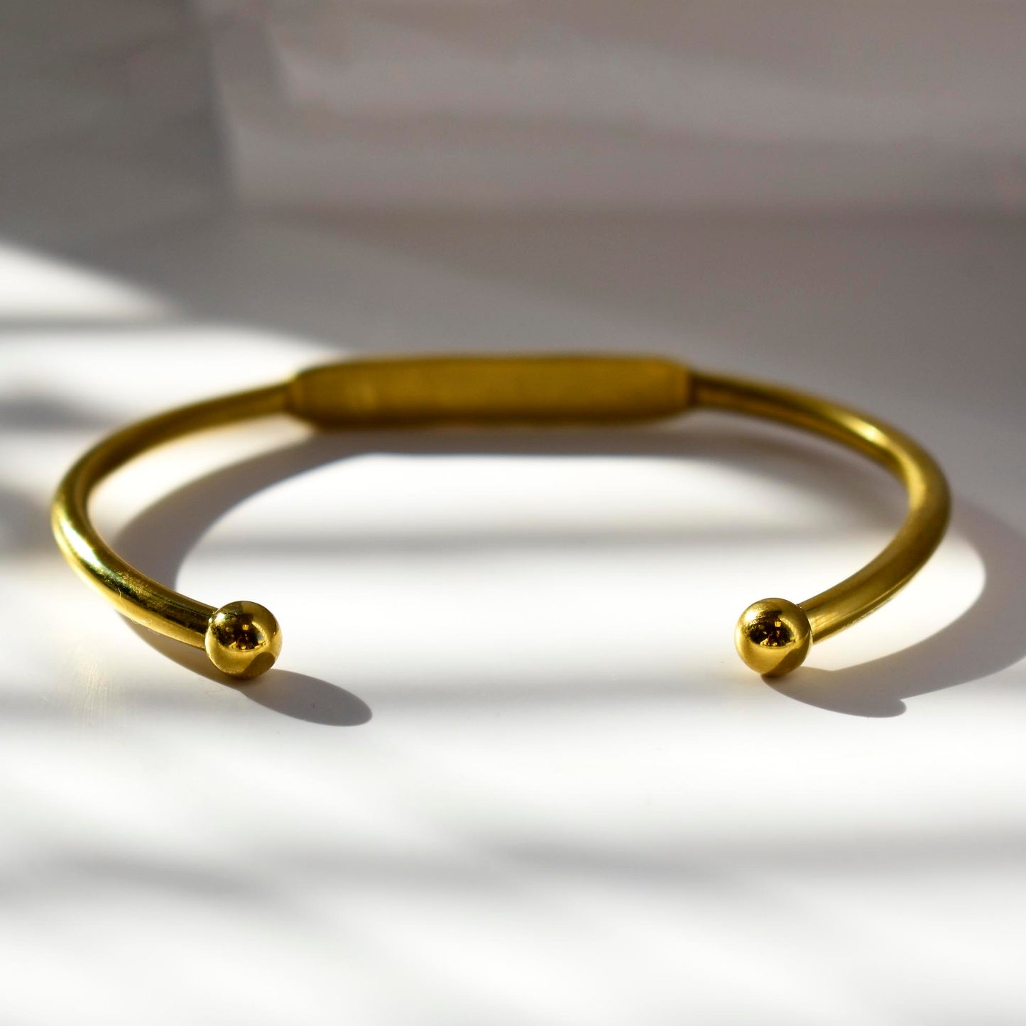 Kappa Alpha Theta Bracelet- Gold-Plated Bangle with Greek Letters
