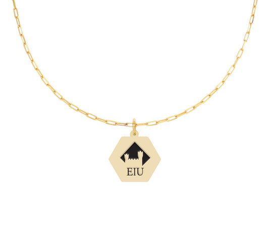 Eastern Illinois University Paperclip Necklace