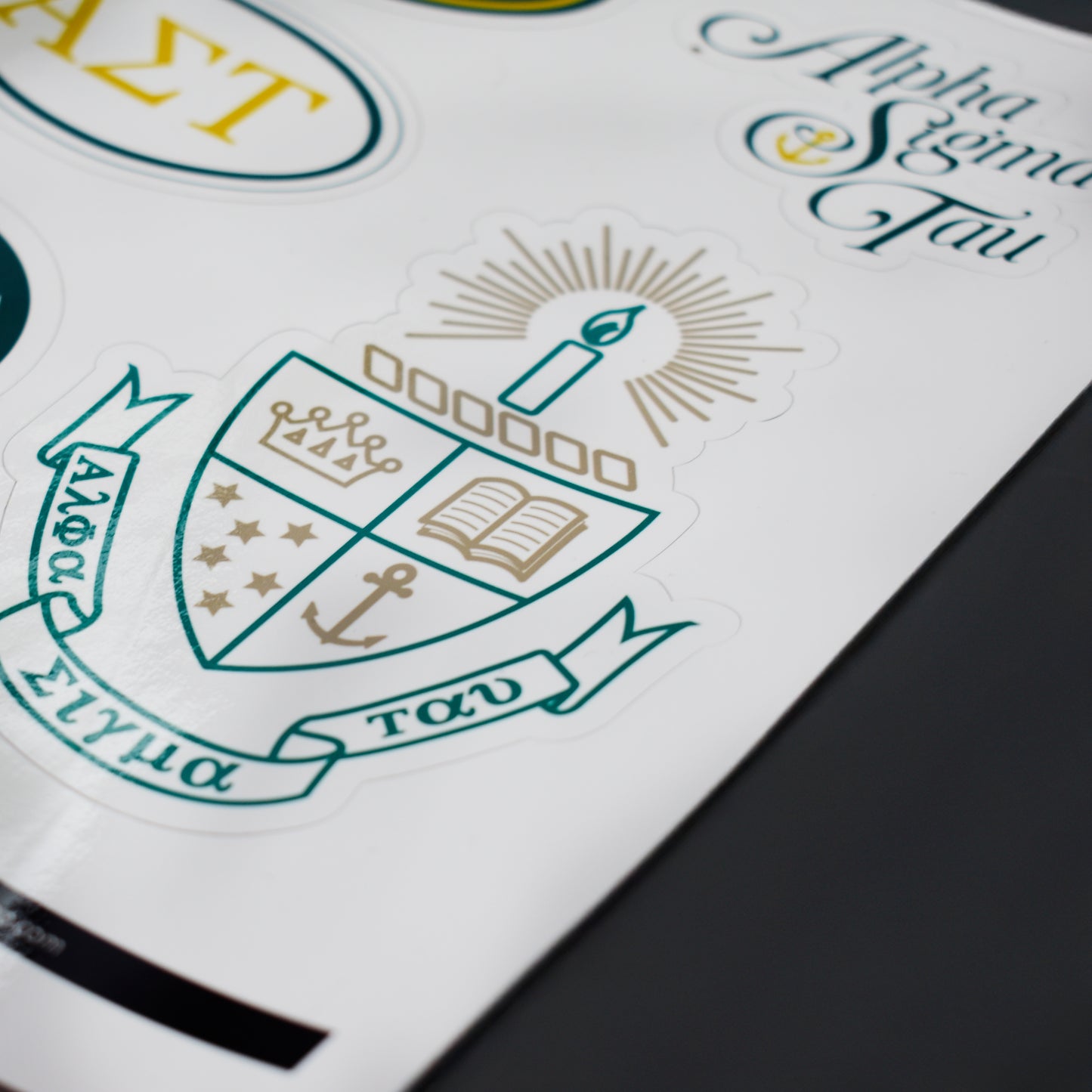Gamma Rho Lambda Fraternity Sticker Sheet- Brand Focus