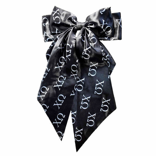 Chi Omega Greek Letters Hair Bow