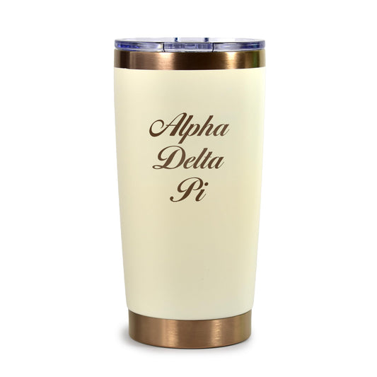 Alpha Delta Pi 20 oz. Insulated Tumbler with Sorority Name