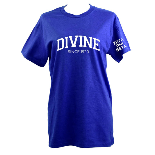 Zeta Phi Beta Sorority T-Shirt- Divine and Sorority Name Design