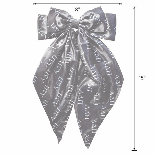 Alpha Delta Pi Greek Letters Hair Bow