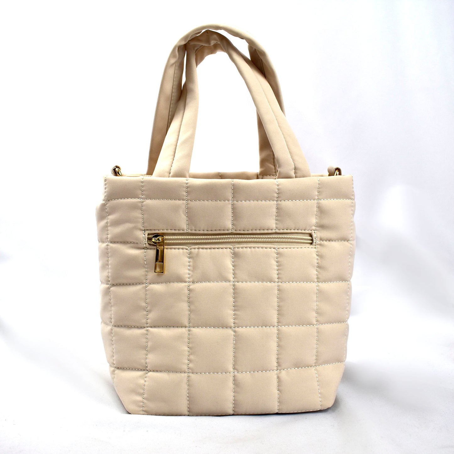 Alpha Gamma Delta Small Crossbody Quilted Tote Bag with Greek Letters