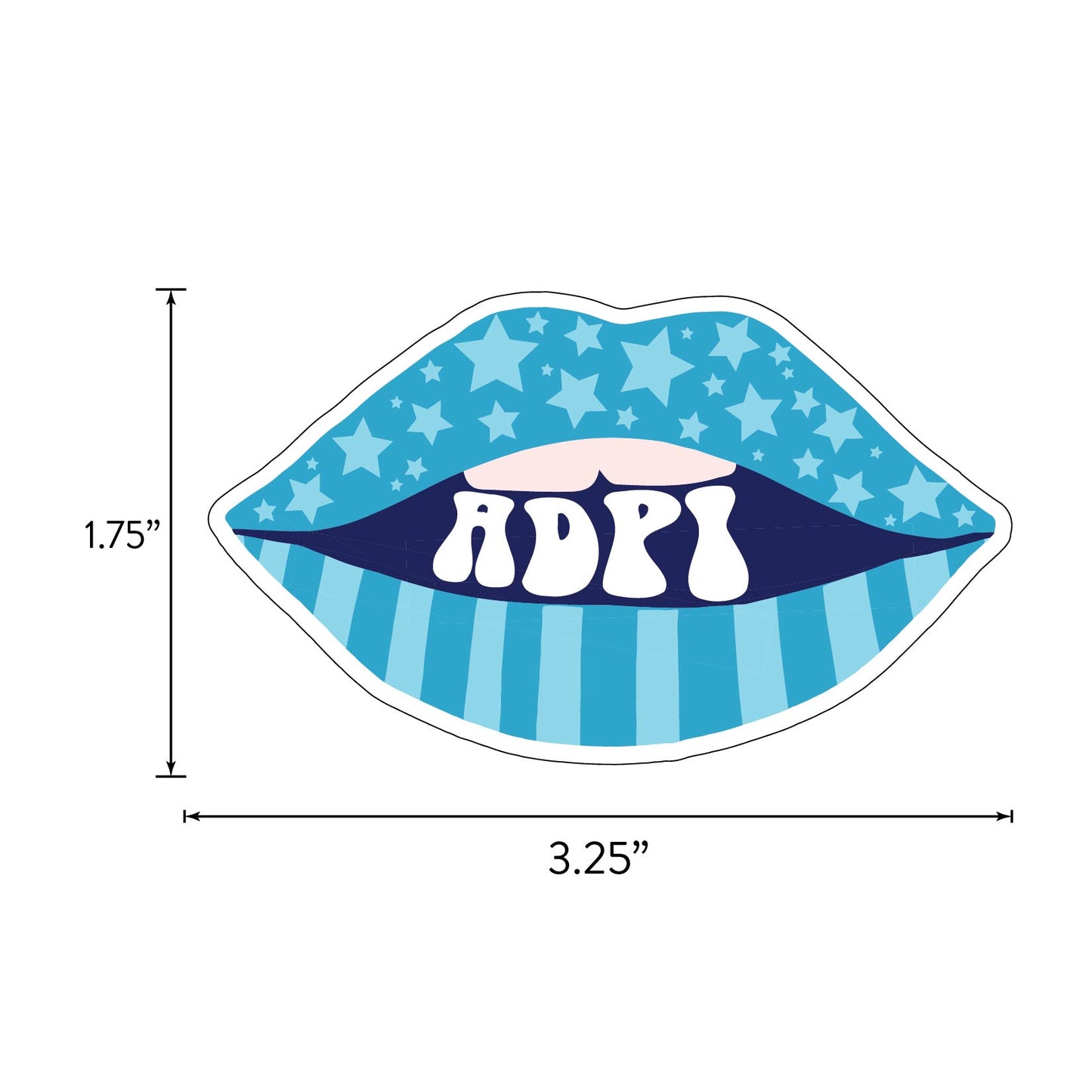 Alpha Delta Pi Girl Power Sticker Sheet