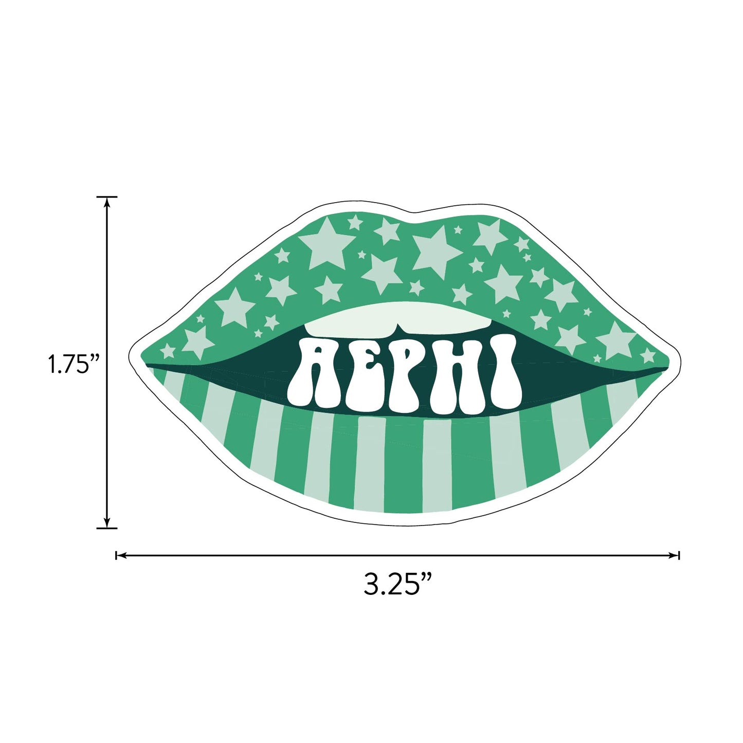 Alpha Epsilon Phi Girl Power Sticker Sheet