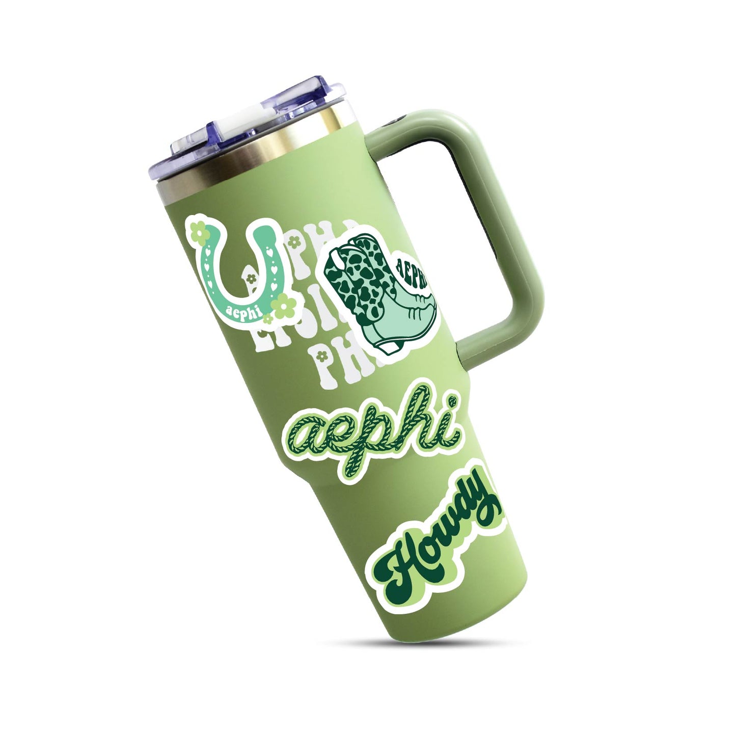 Alpha Epsilon Phi Sticker Sheet - Western Disco Design