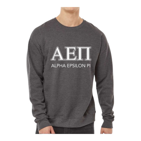 Alpha Epsilon Pi Sweatshirt- Crewneck Fraternity Varsity Letters Design